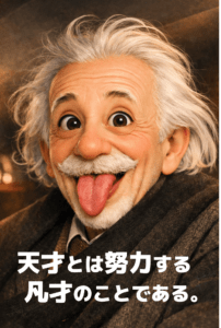 アインシュタイン「天才とは努力する凡才のことである。」